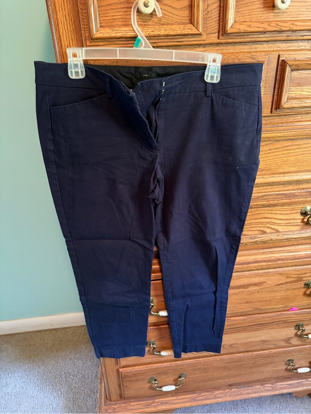Womens Worthington Navy Stretch Ankle Crop Jeans